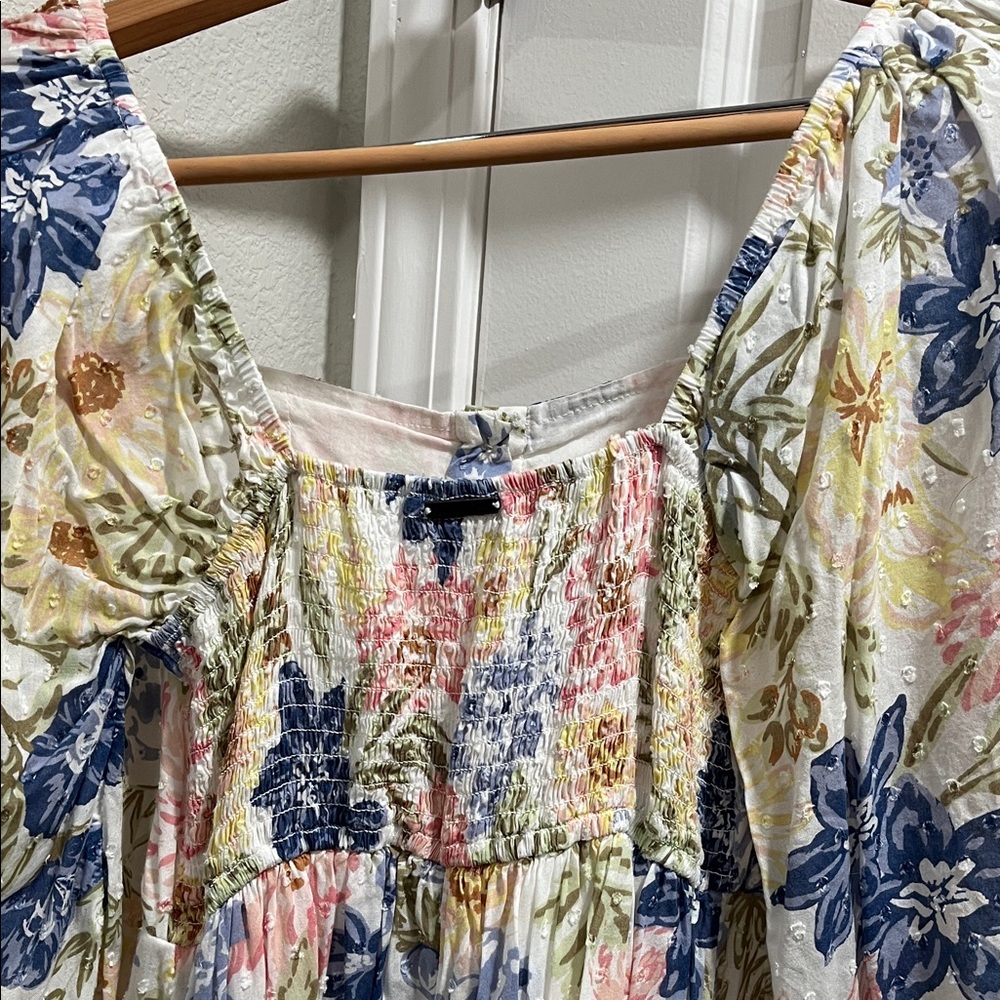 Billabong Multicolor Floral Long Sleeve Dress - Picture 6 of 8
